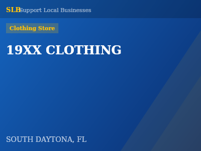19XX CLOTHING — Clothing Store in SOUTH DAYTONA, FL