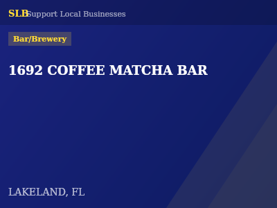 1692 COFFEE MATCHA BAR — Bar/Brewery in LAKELAND, FL