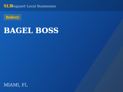BAGEL BOSS — Bakery in MIAMI, FL