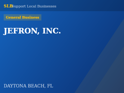 JEFRON, INC. — General Business in DAYTONA BEACH, FL