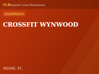 CROSSFIT WYNWOOD — Gym/Fitness in MIAMI, FL