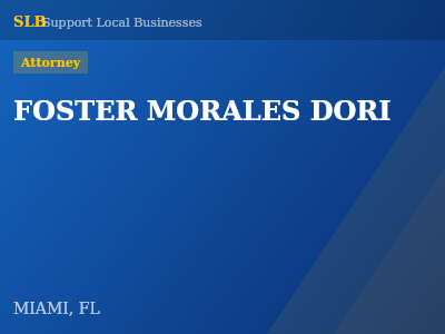 FOSTER MORALES DORI — Attorney in MIAMI, FL