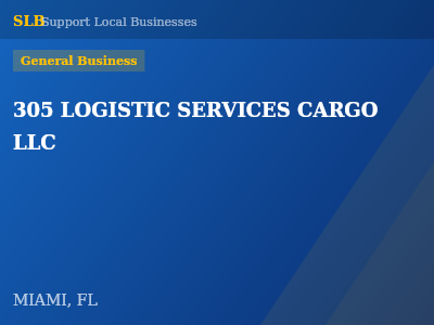305 LOGISTIC SERVICES CARGO LLC — General Business in MIAMI, FL
