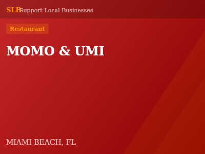 MOMO & UMI — Restaurant in MIAMI BEACH, FL