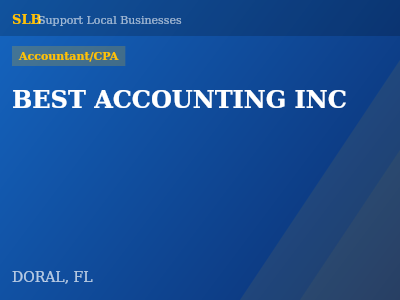 BEST ACCOUNTING INC — Accountant/CPA in DORAL, FL