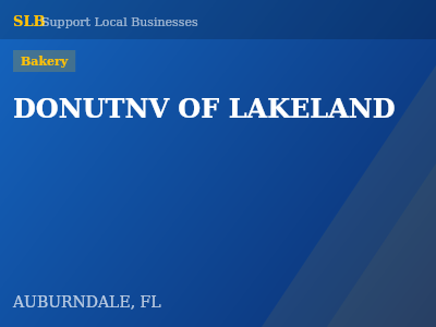 DONUTNV OF LAKELAND — Bakery in AUBURNDALE, FL