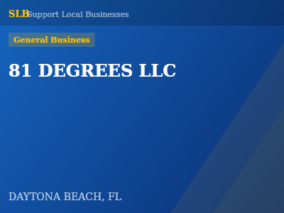 81 DEGREES LLC — General Business in DAYTONA BEACH, FL