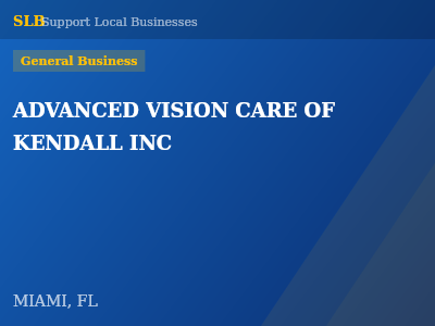 ADVANCED VISION CARE OF KENDALL INC — General Business in MIAMI, FL