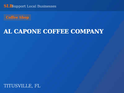 AL CAPONE COFFEE COMPANY — Coffee Shop in TITUSVILLE, FL