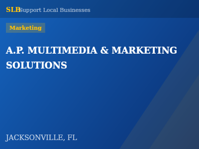 A.P. MULTIMEDIA & MARKETING SOLUTIONS — Marketing in JACKSONVILLE, FL