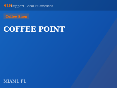 COFFEE POINT — Coffee Shop in MIAMI, FL
