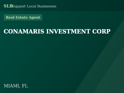 CONAMARIS INVESTMENT CORP — Real Estate Agent in MIAMI, FL