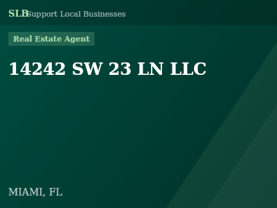 14242 SW 23 LN LLC — Real Estate Agent in MIAMI, FL