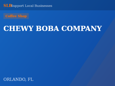CHEWY BOBA COMPANY — Coffee Shop in ORLANDO, FL