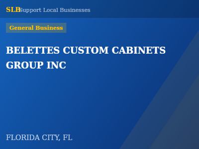 BELETTES CUSTOM CABINETS GROUP INC — General Business in FLORIDA CITY, FL