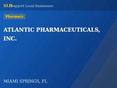 ATLANTIC PHARMACEUTICALS, INC. — Pharmacy in MIAMI SPRINGS, FL
