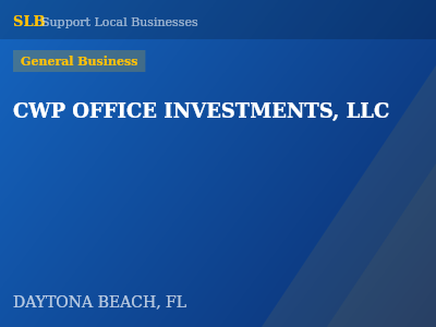 CWP OFFICE INVESTMENTS, LLC — General Business in DAYTONA BEACH, FL