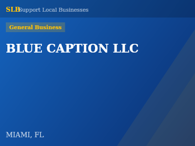 BLUE CAPTION LLC — General Business in MIAMI, FL