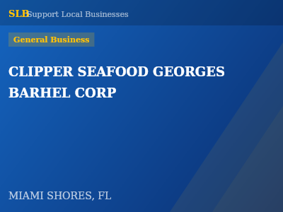 CLIPPER SEAFOOD GEORGES BARHEL CORP — General Business in MIAMI SHORES, FL