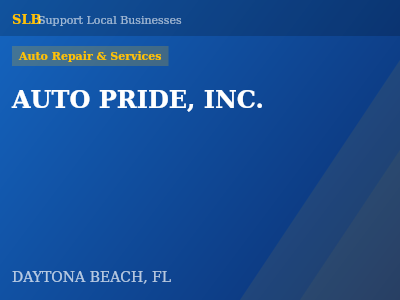 AUTO PRIDE, INC. — Auto Repair & Services in DAYTONA BEACH, FL