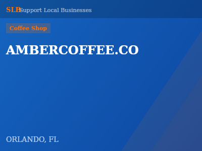 AMBERCOFFEE.CO — Coffee Shop in ORLANDO, FL