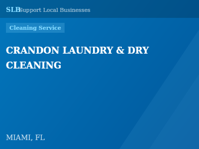 CRANDON LAUNDRY & DRY CLEANING — Cleaning Service in MIAMI, FL