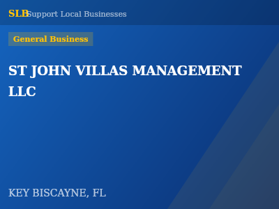 ST JOHN VILLAS MANAGEMENT LLC — General Business in KEY BISCAYNE, FL