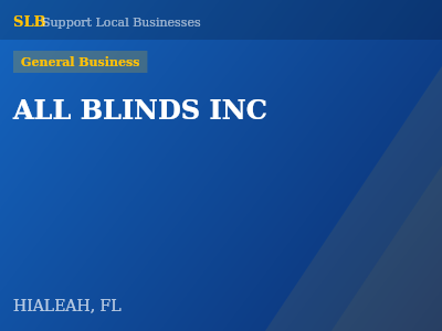 ALL BLINDS INC — General Business in HIALEAH, FL