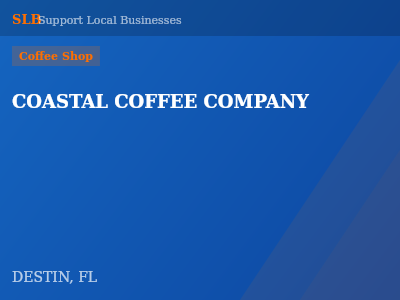 COASTAL COFFEE COMPANY — Coffee Shop in DESTIN, FL