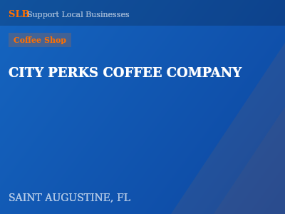 CITY PERKS COFFEE COMPANY — Coffee Shop in SAINT AUGUSTINE, FL