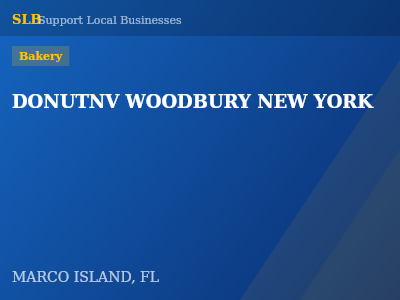 DONUTNV WOODBURY NEW YORK — Bakery in MARCO ISLAND, FL