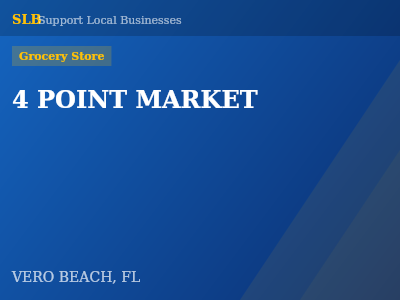4 POINT MARKET — Grocery Store in VERO BEACH, FL
