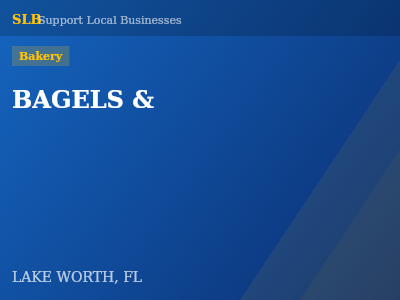BAGELS & — Bakery in LAKE WORTH, FL