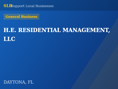 H.E. RESIDENTIAL MANAGEMENT, LLC — General Business in DAYTONA, FL