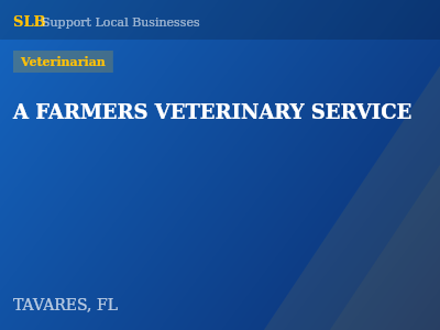 A FARMERS VETERINARY SERVICE — Veterinarian in TAVARES, FL