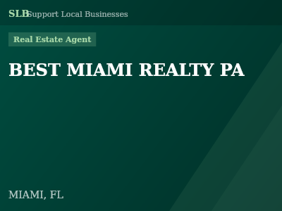 BEST MIAMI REALTY PA — Real Estate Agent in MIAMI, FL