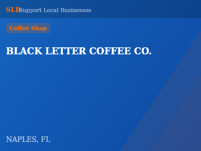 BLACK LETTER COFFEE CO. — Coffee Shop in NAPLES, FL