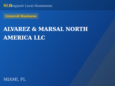 ALVAREZ & MARSAL NORTH AMERICA LLC — General Business in MIAMI, FL