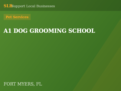 A1 DOG GROOMING SCHOOL — Pet Services in FORT MYERS, FL