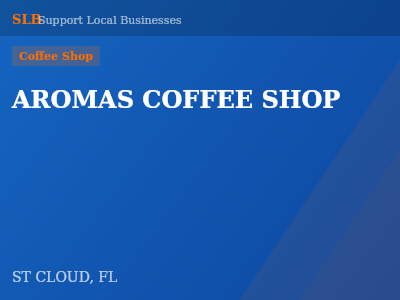 AROMAS COFFEE SHOP — Coffee Shop in ST CLOUD, FL