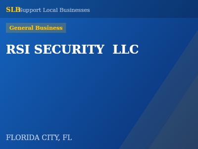 RSI SECURITY  LLC — General Business in FLORIDA CITY, FL