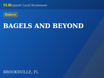 BAGELS AND BEYOND — Bakery in BROOKSVILLE, FL