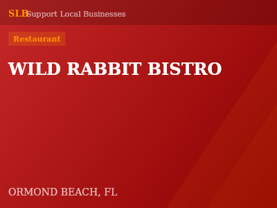 WILD RABBIT BISTRO — Restaurant in ORMOND BEACH, FL