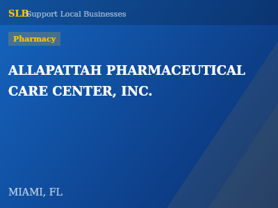 ALLAPATTAH PHARMACEUTICAL CARE CENTER, INC. — Pharmacy in MIAMI, FL