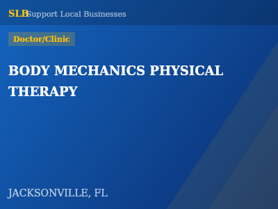 BODY MECHANICS PHYSICAL THERAPY — Doctor/Clinic in JACKSONVILLE, FL