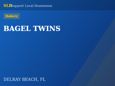 BAGEL TWINS — Bakery in DELRAY BEACH, FL