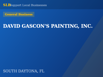 DAVID GASCON'S PAINTING, INC. — General Business in SOUTH DAYTONA, FL