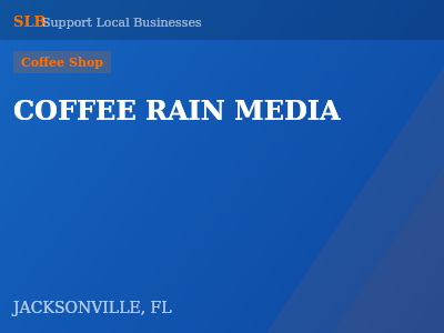 COFFEE RAIN MEDIA — Coffee Shop in JACKSONVILLE, FL