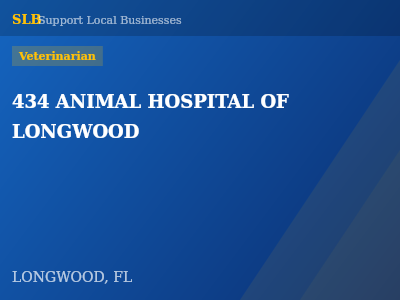 434 ANIMAL HOSPITAL OF LONGWOOD — Veterinarian in LONGWOOD, FL