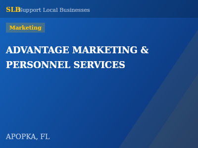 ADVANTAGE MARKETING & PERSONNEL SERVICES — Marketing in APOPKA, FL